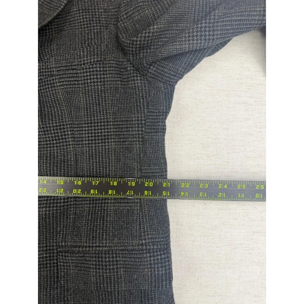 Brooks Brothers Grey Glen Plaid 100% Camel Hair Sport Coat Blazer Mens 42R USA